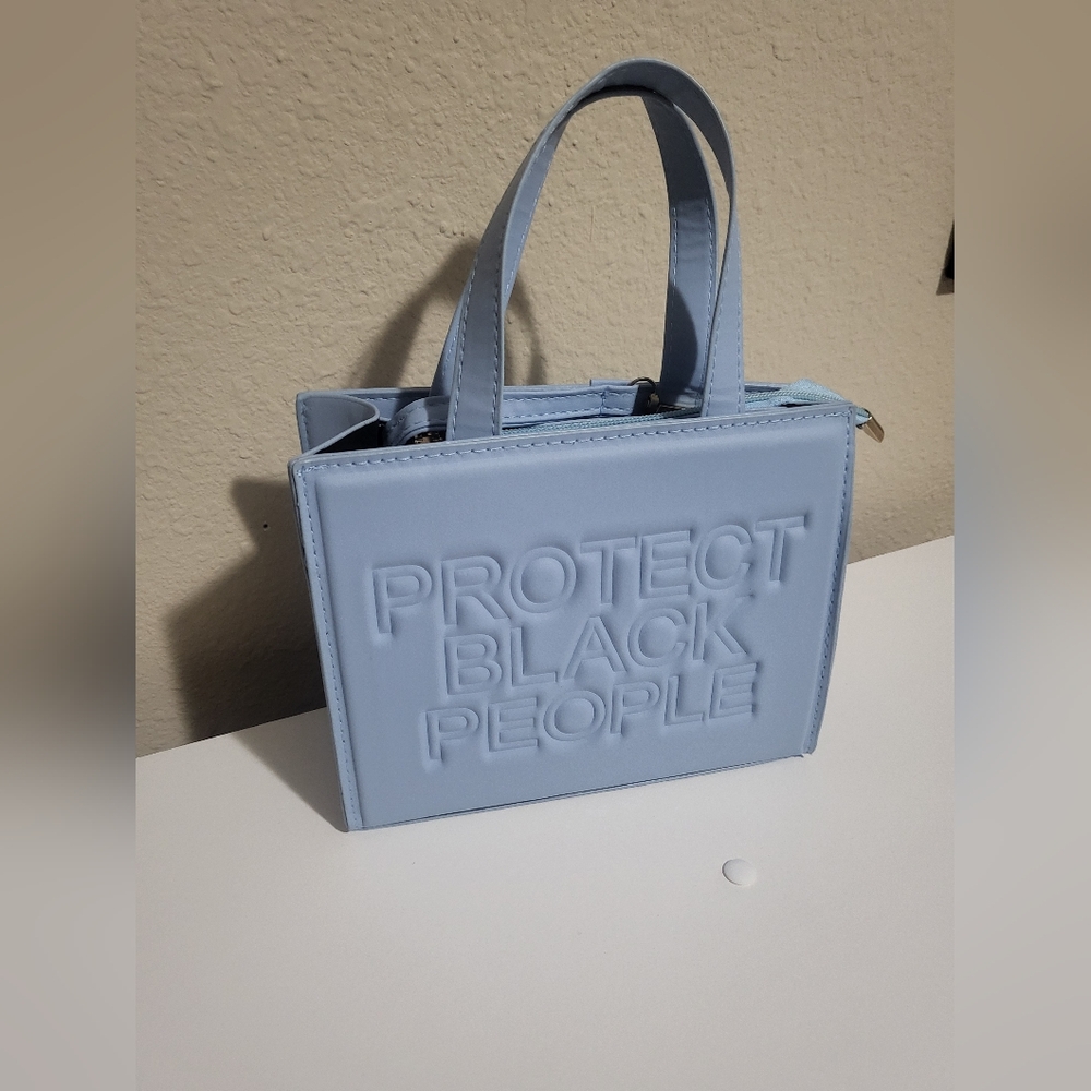 Baby blue mini PBP bag
